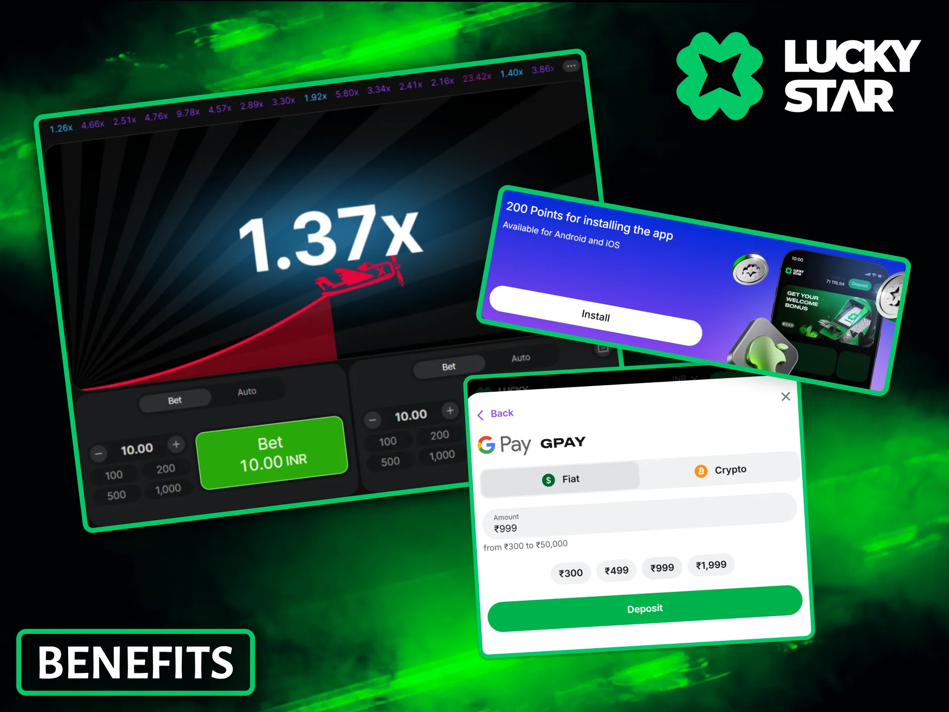 Discover a variety of user benefits when you register on the Lucky Star platform.