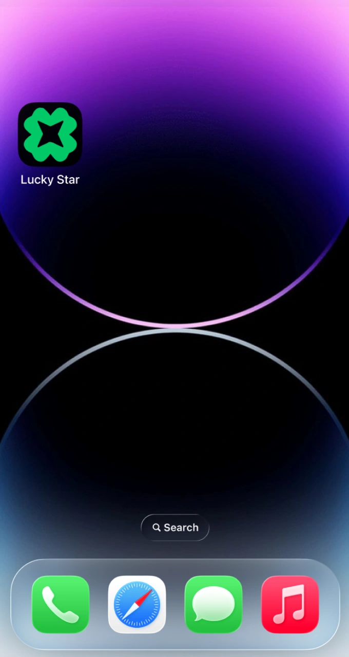 Launch the installed mobile web version of Lucky Star directly from your smartphone screen.