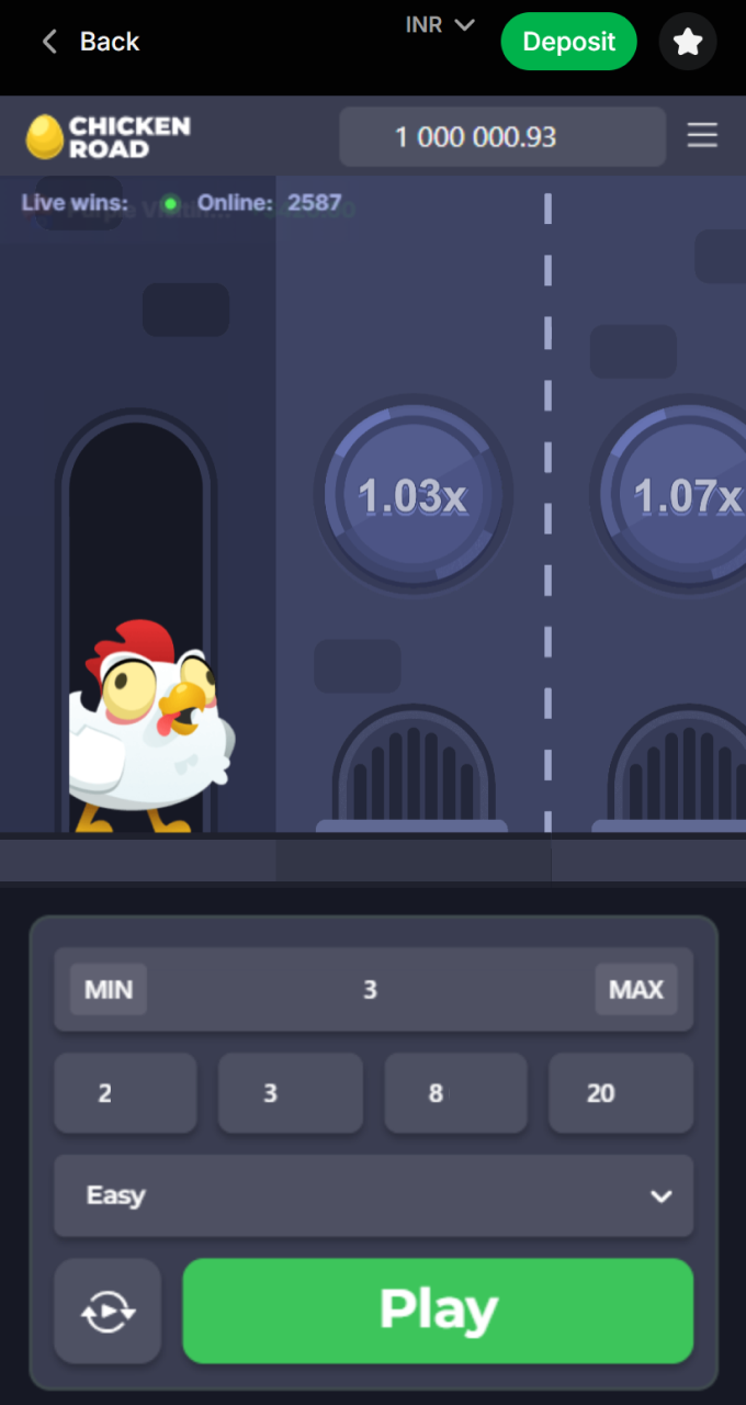 Launch and play the exciting Chicken Road game now at Lucky Star.