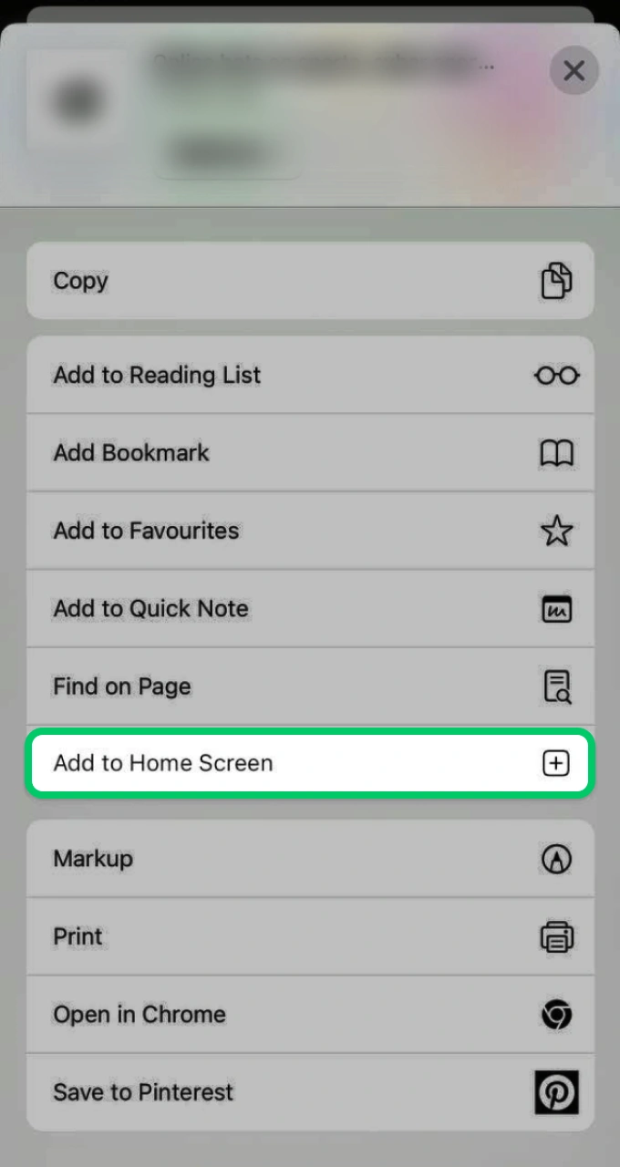 Add a web shortcut directly to your device's screen to launch the Lucky Star game.
